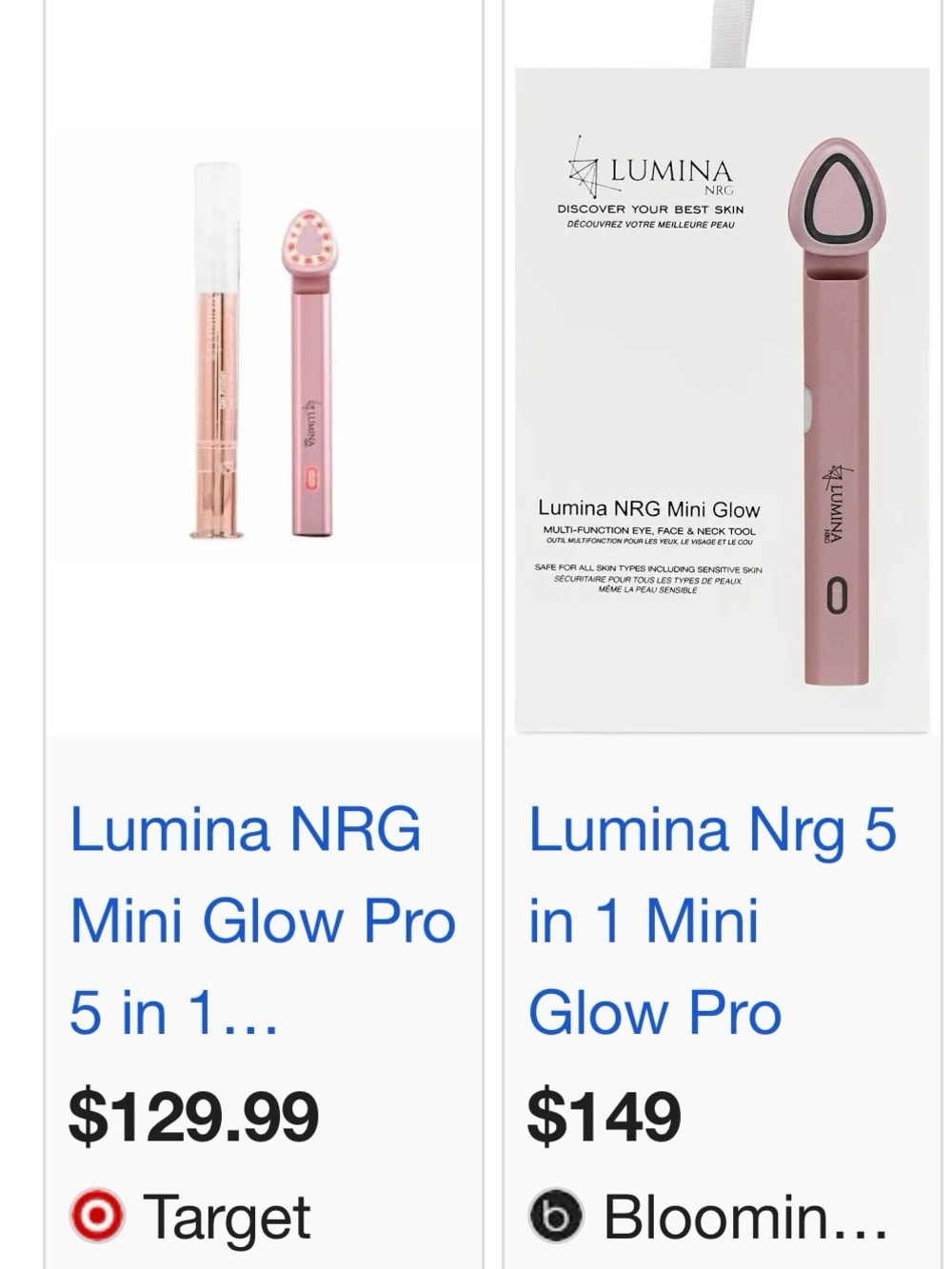 Mini Glow Facial Tool — Rose Gold